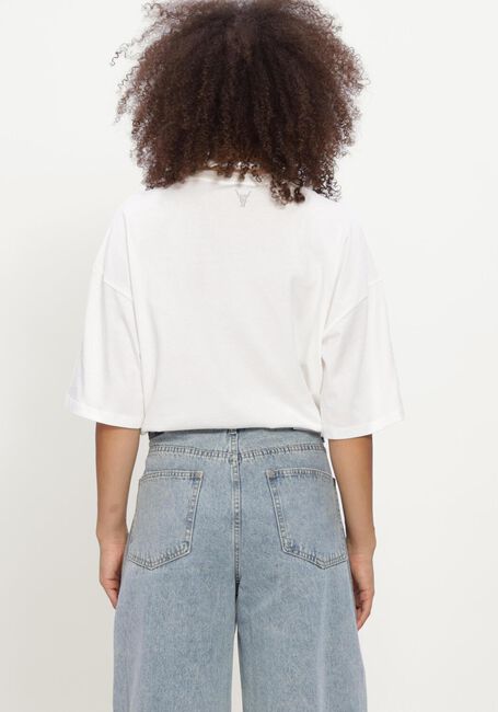 Witte ALIX THE LABEL T-shirt LADIES KNITTED THE LABEL T-SHIRT - large