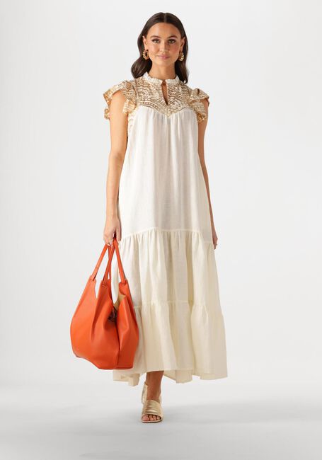 Gebroken wit GREEK ARCHAIC KORI Maxi jurk 231097 - large