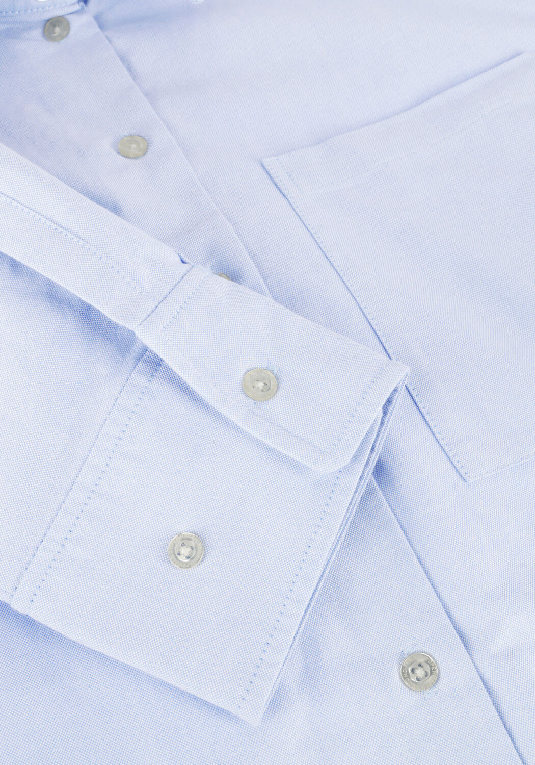 Lichtblauwe SECOND FEMALE Blouses BAULO CROPPED SHIRT - large