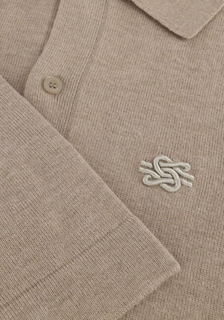 Beige FILLING PIECES Trui KNIT DRESS SHIRT - large