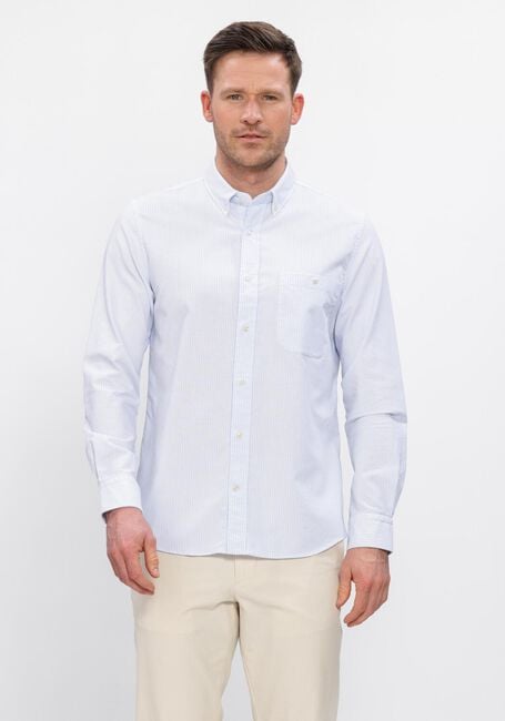 Blauwe PROFUOMO Casual overhemd SHIRT BTTN DWN RLX CASUAL - large