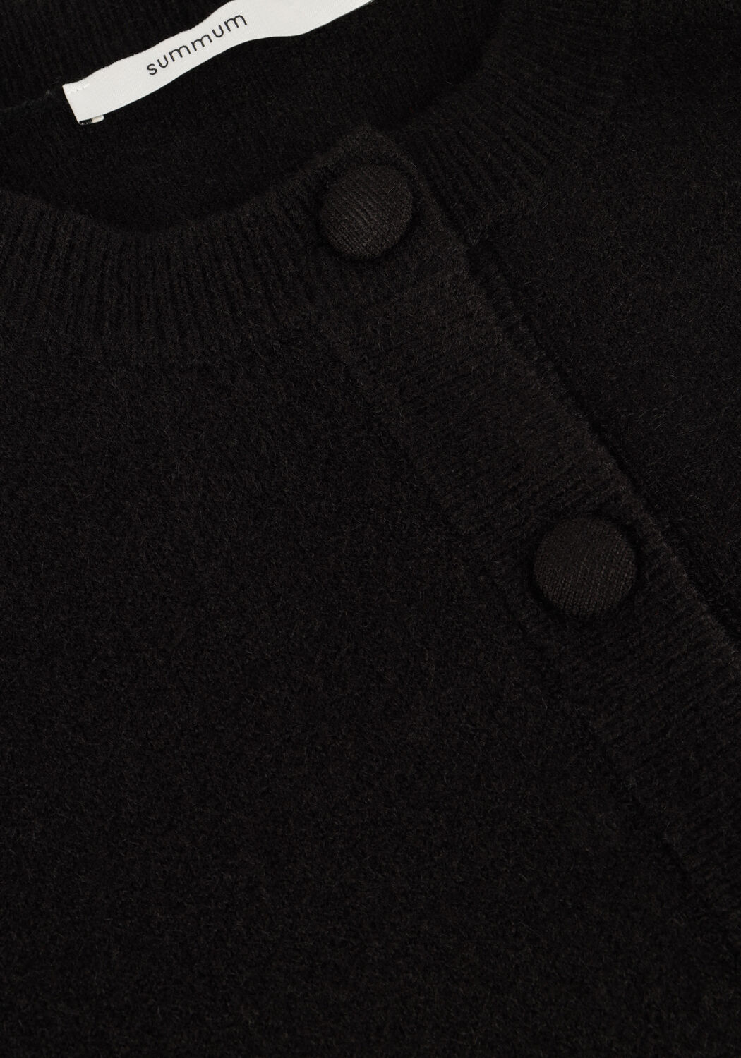 Zwarte SUMMUM Vest KNITTED CARDIGAN LEOPARD JACQUARD KNIT - large