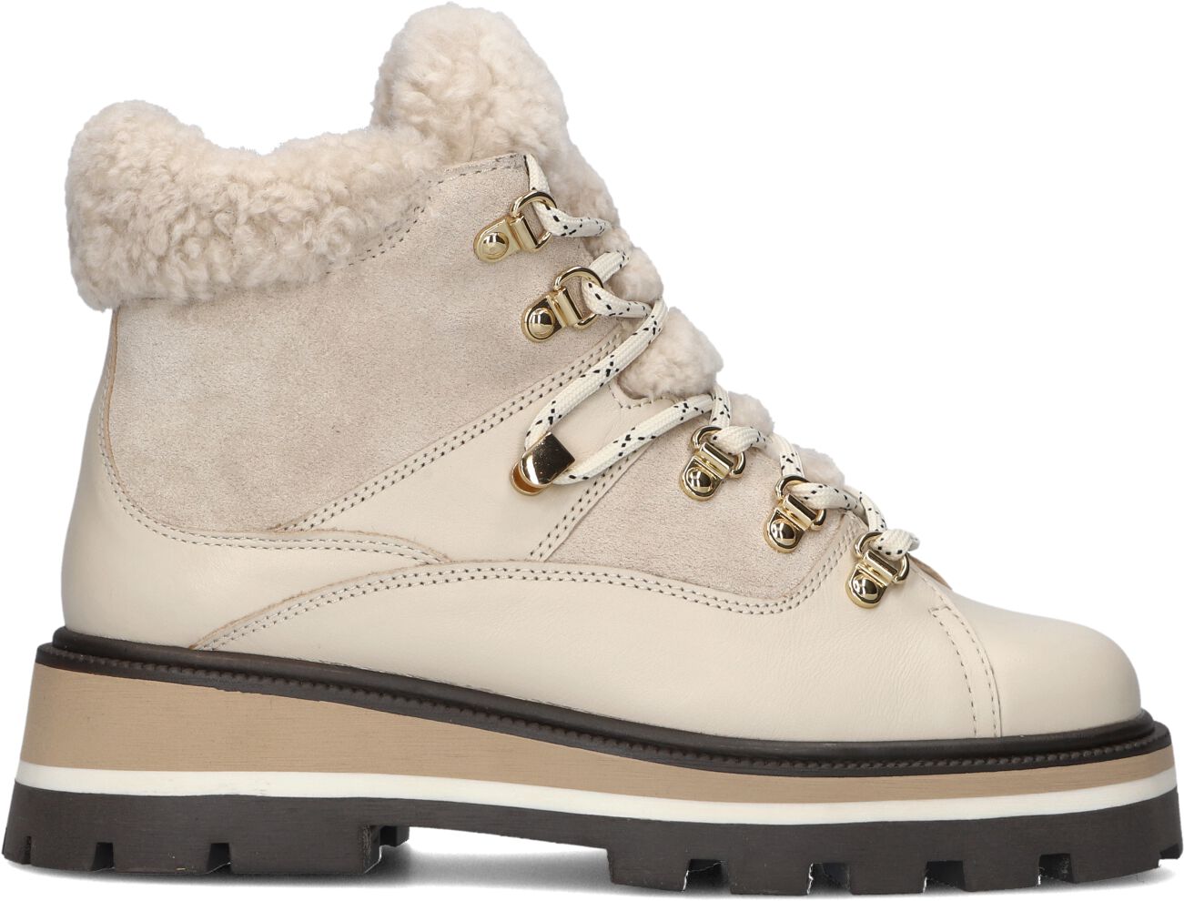 Blasz Veterboots Dames 264, Maat: 41, Materiaal: Leer, Kleur: Beige