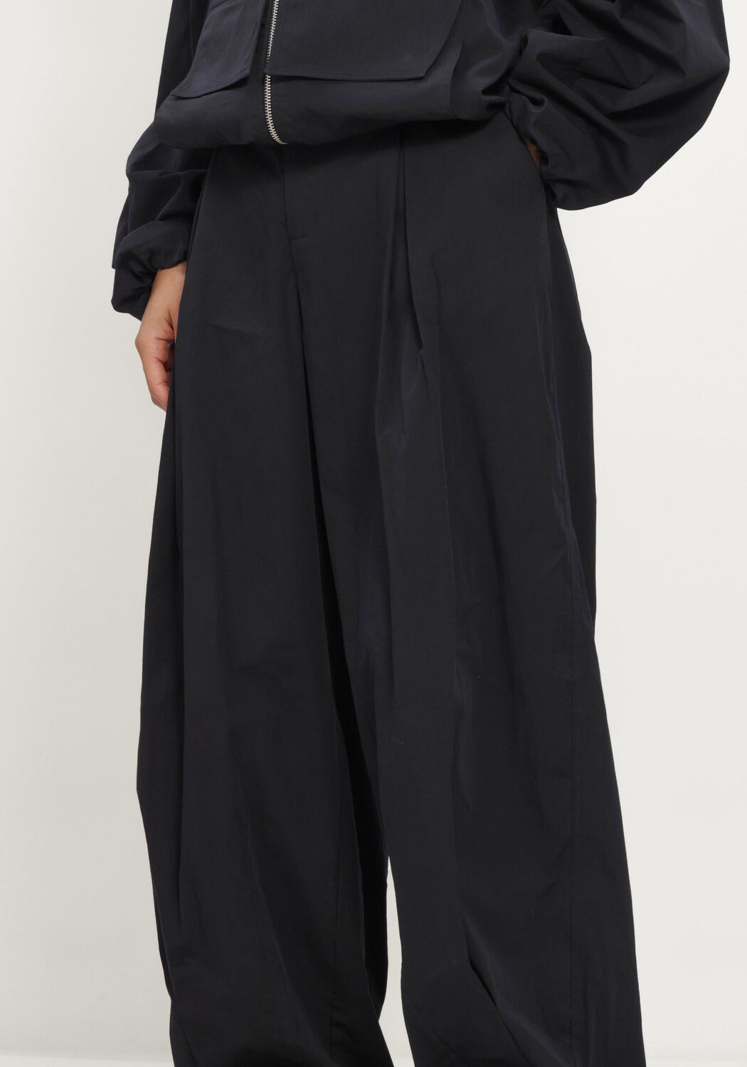 Zwarte STIEGLITZ Wijde broek PAOLO - large