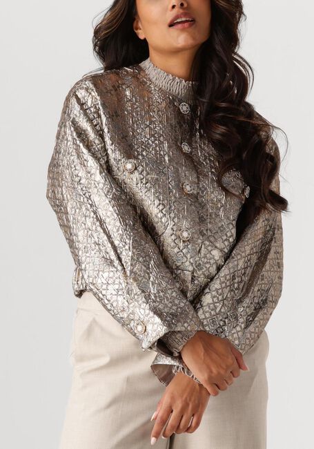 Beige SUMMUM Jack JACKET LUREX JACQUARD - large