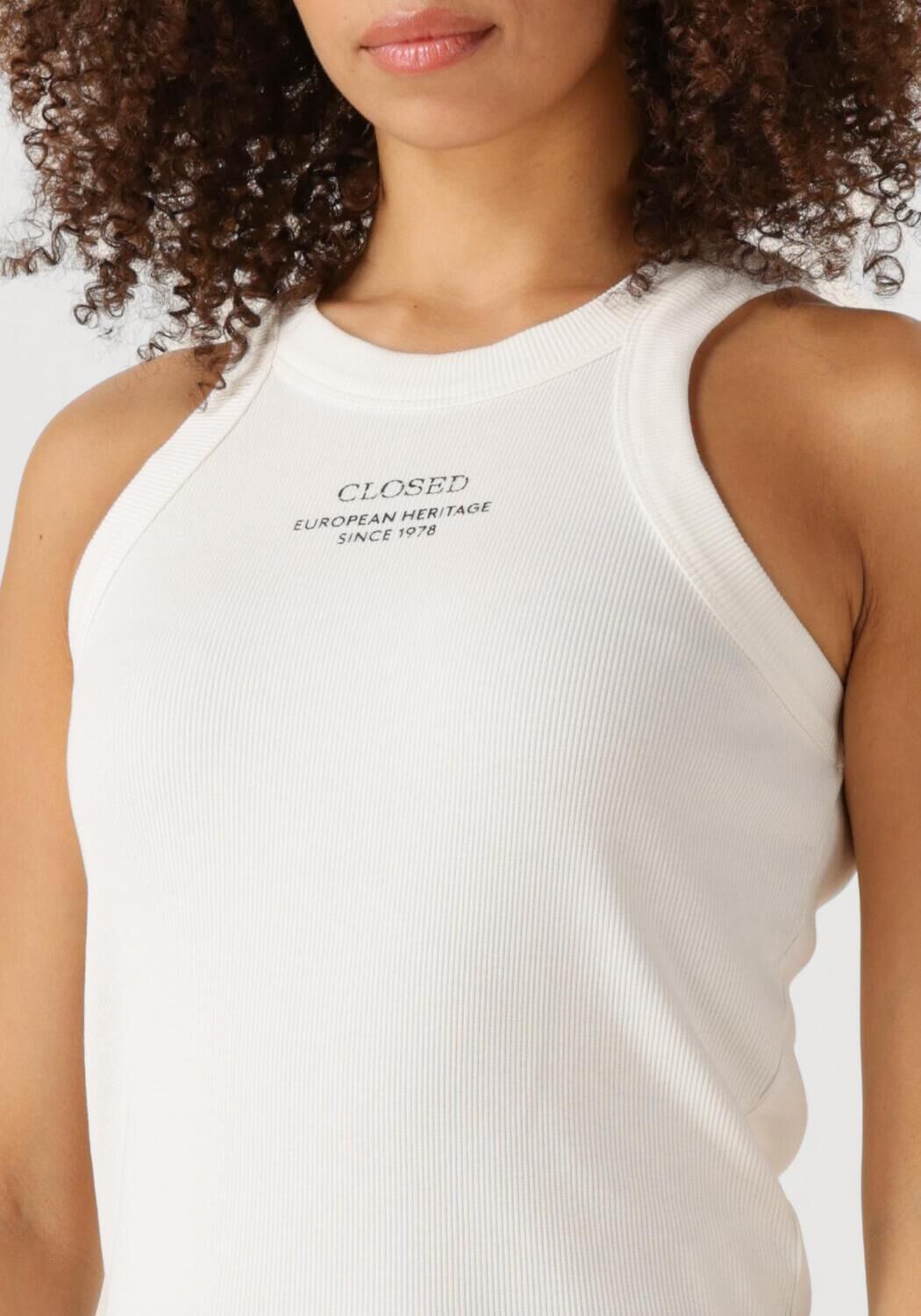 Gebroken wit CLOSED Top RACER TANK TOP - large