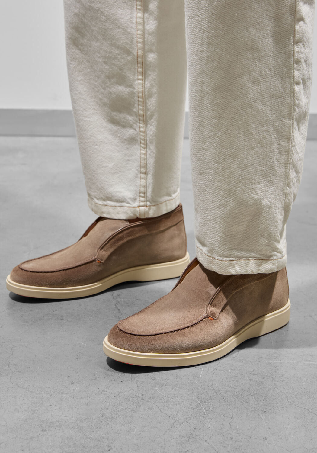 Beige SANTONI Hoge sneakers DIGITS - medium