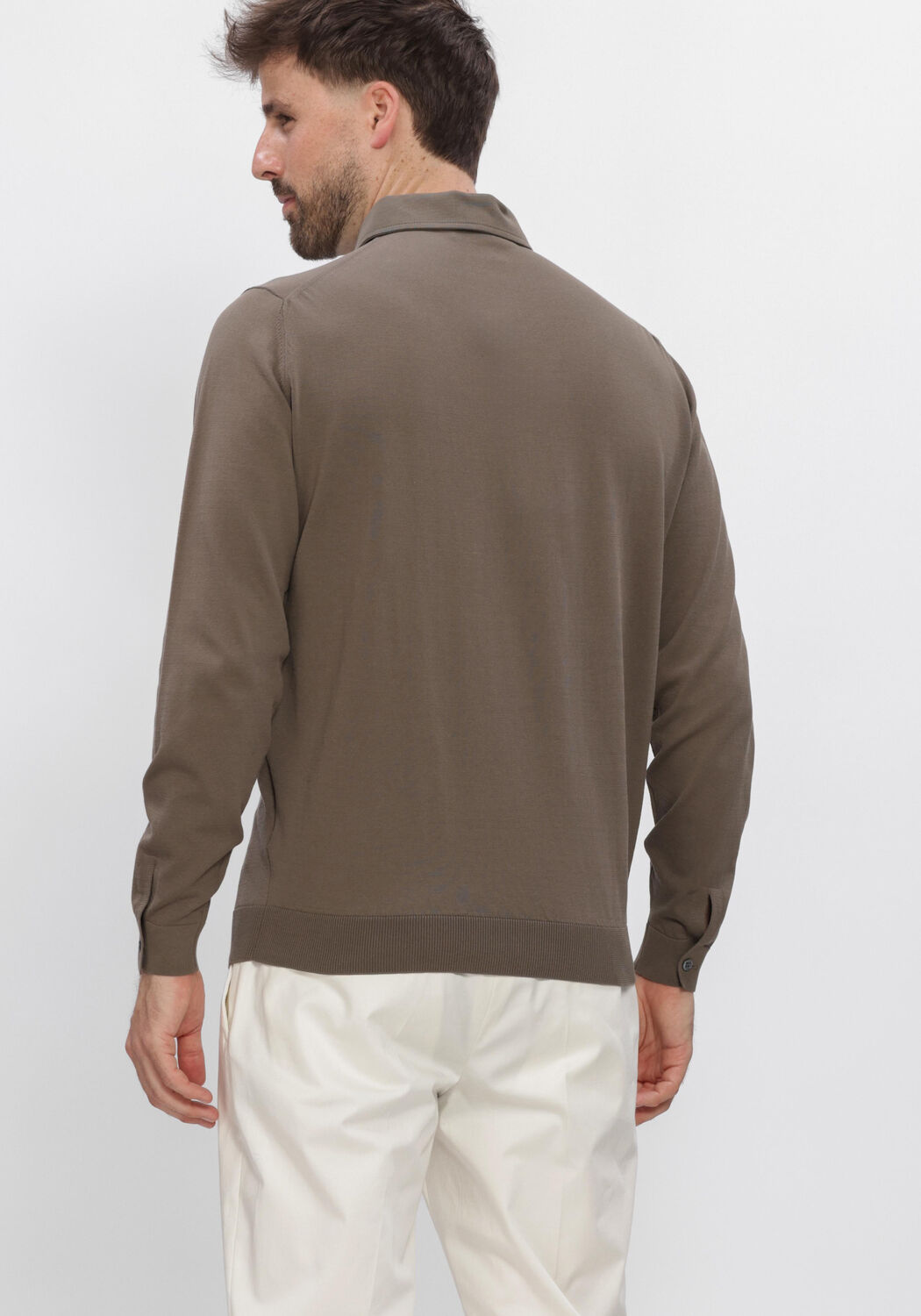 Taupe FILIPPO DE LAURENTIIS Polo POLO ML PARAMONTURA - large