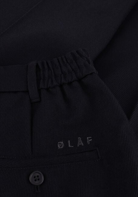 Zwarte OLAF HUSSEIN Broeken REGULAR TWILL PLEATED CHINO'S - large