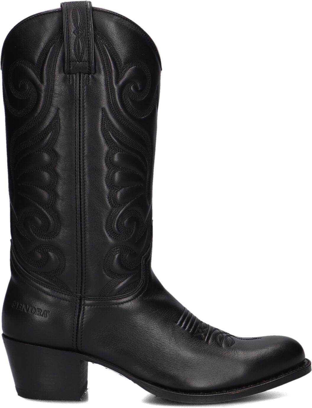 Sendra Cowboylaarzen Dames 11627, Maat: 38, Materiaal: Leer, Kleur: Zwart