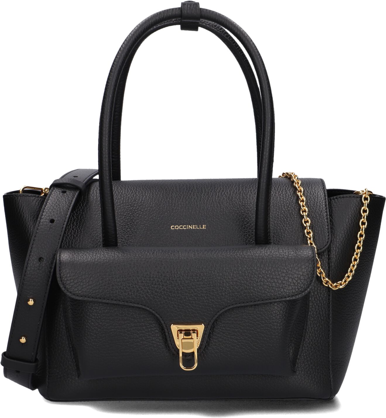 Coccinelle Handtas
Dames Double Beat 1, Materiaal: Leer, Kleur: Zwart afbeelding