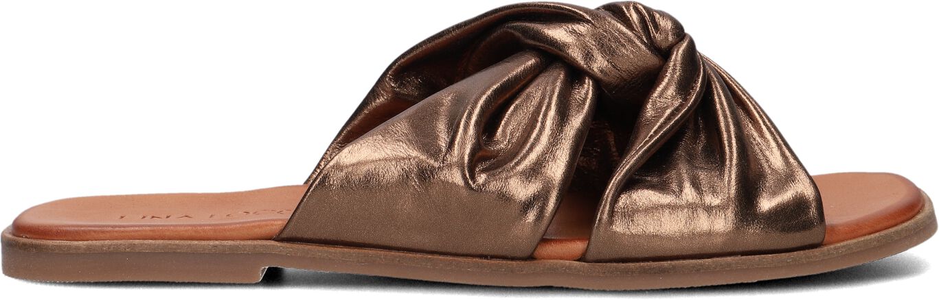 Lina Locchi Slippers
Dames 126230477, Maat: 38, Materiaal: Leer, Kleur: Brons