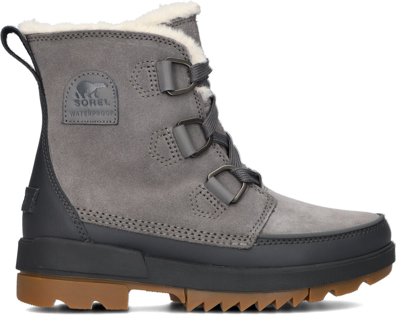 Sorel Veterboots Dames Torino Ii Wp, Maat: 37, Materiaal: Suède, Kleur: Grijs