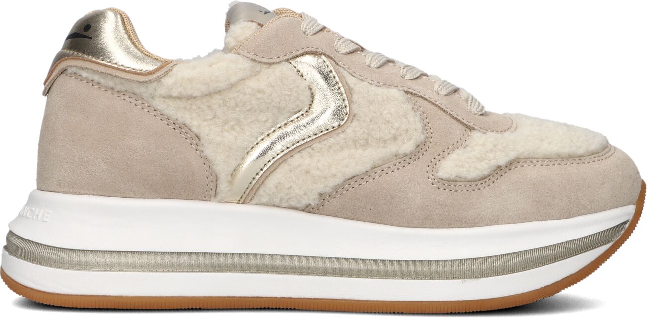 Voile Blanche Lage Sneakers Dames Merry Curly, Maat: 38, Materiaal: Suède, Kleur: Beige