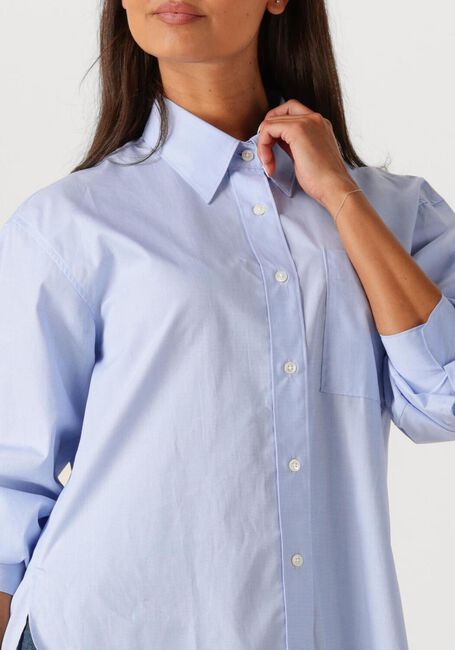 Lichtblauwe CLOSED Blouses OVERSIZED SHIRT - large