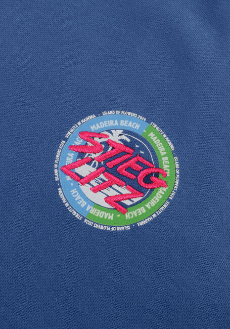 Blauwe STIEGLITZ Sweater MAIK OFF SHOULDER SWEATER - large