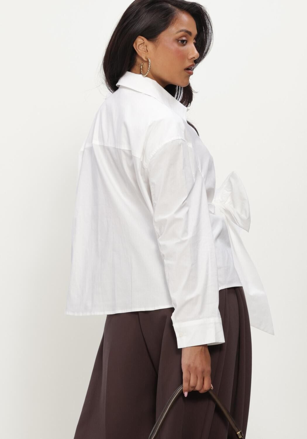 Witte CO'COUTURE Blouses HALENCC TIE SHIRT - large