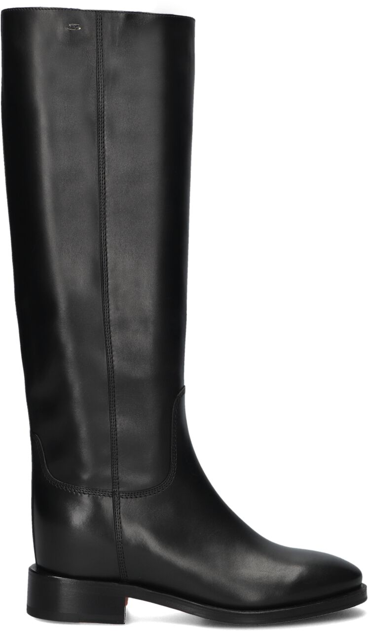 Santoni Hoge Laarzen Dames Wshm58900bj2b, Maat: 36, Materiaal: Leer, Kleur: Zwart