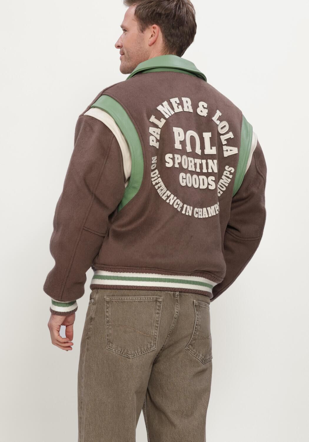 Bruine PAL Sporting Goods Jack RANCH VARSITY JACKET - large