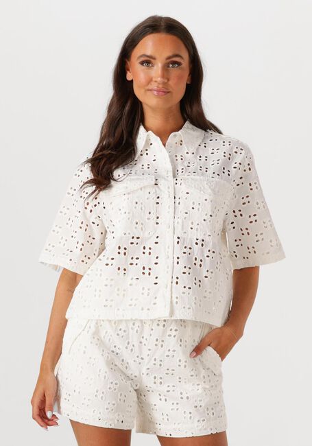 Witte DANTE6 Blouses TODDY BRODERIE ANGLAISE SHIRT - large