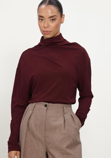 Bordeaux FILIPPA K Longsleeves TWISTED NECK TOP - large