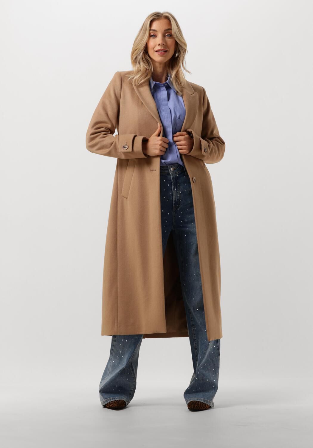 Beaumont Mantel Dames Charm Long, Maat: 36, Kleur: Bruin