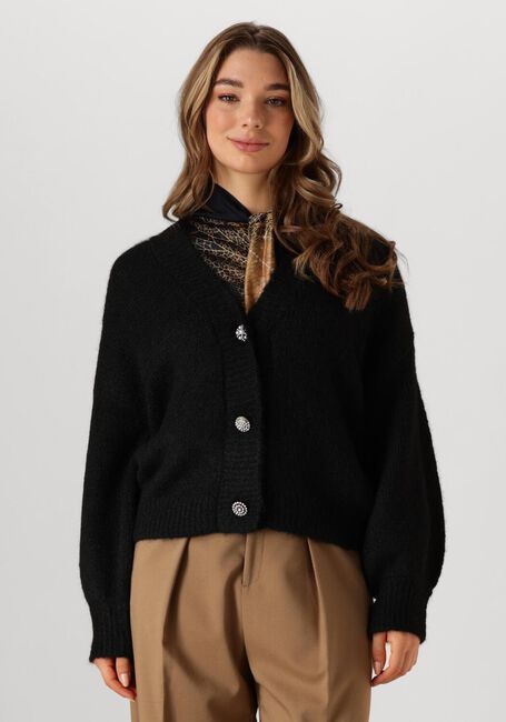 Zwarte SUMMUM Vest FANCY BUTONS CARDIGAN COZY - large