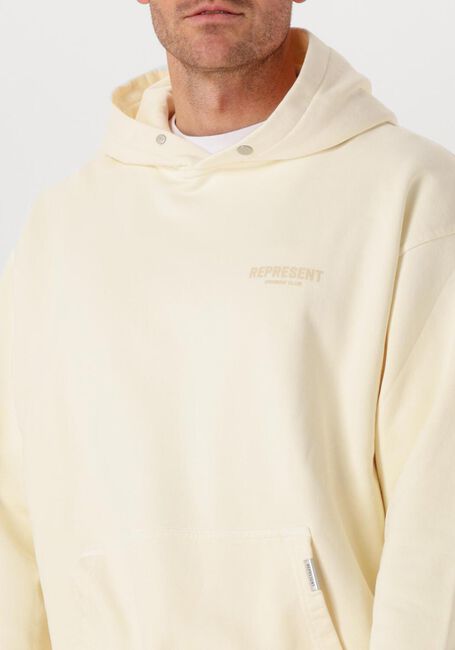 Creme REPRESENT Truien/vesten OWNERS CLUB HOODIE - large