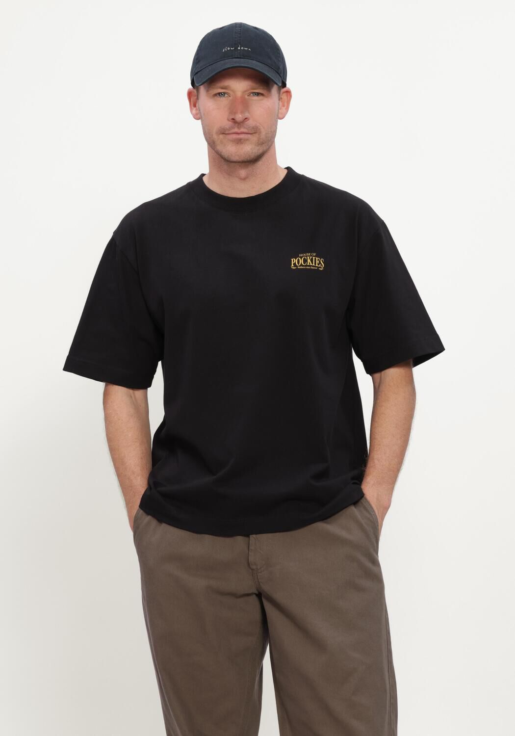 Zwarte POCKIES T-shirt BEAGLE TEE - large