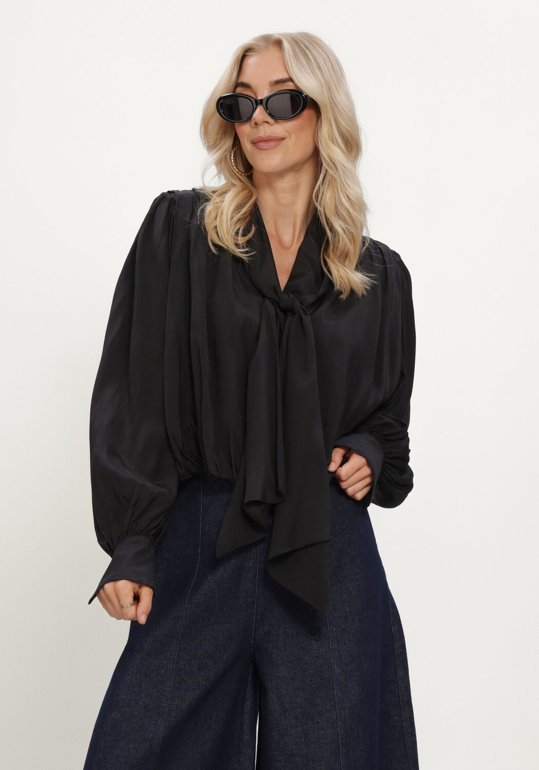 Zwarte COPENHAGEN MUSE Blouses CMLAURA-BLOUSE - large