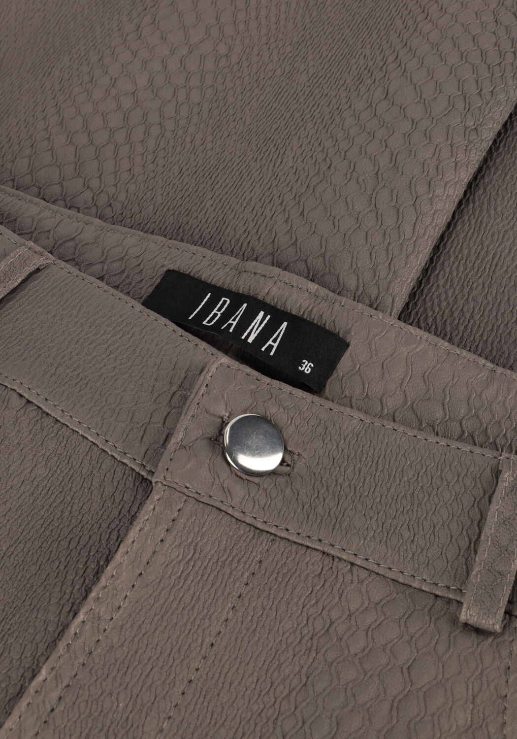 Grijze IBANA Pantalon PASSIMA CROCO - large