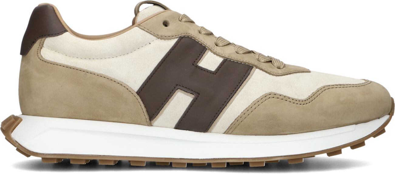 Hogan Lage Sneakers Heren H601 Allacciato, Maat: 43 / 43,5, Materiaal: Suède, Kleur: Bruin
