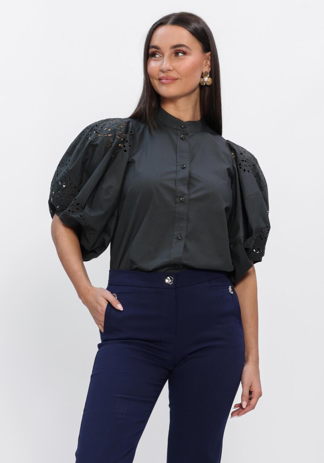 Vanessa Bruno Blouse Dames Felicie, Maat: L, Kleur: Donkergrijs afbeelding 1