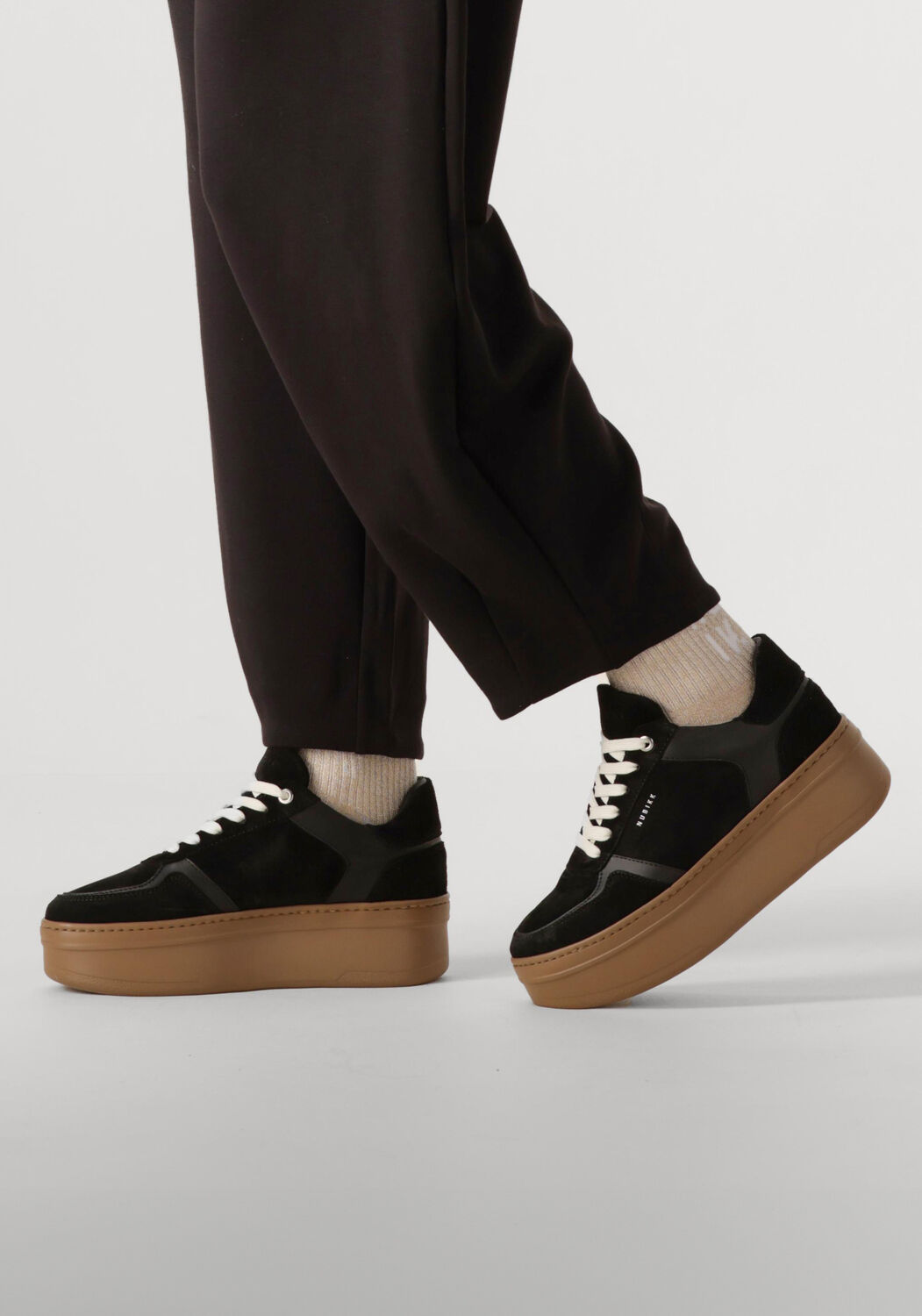 Zwarte NUBIKK Lage sneakers BAYOU PLATFORM - large