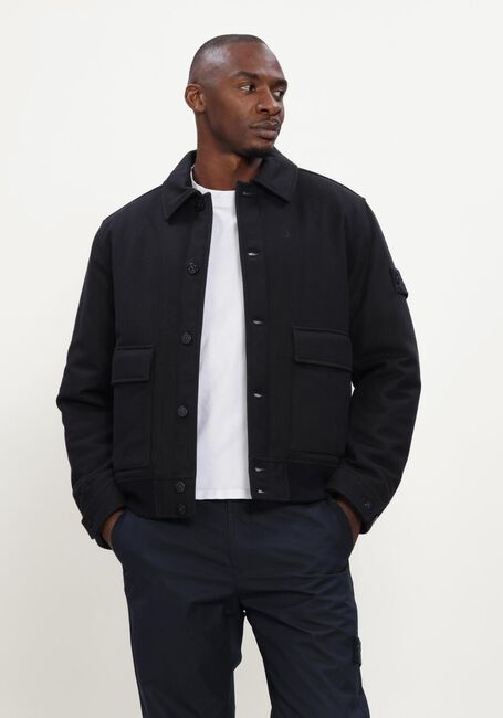 Zwarte STONE ISLAND Jack JACKET S0F24 - large