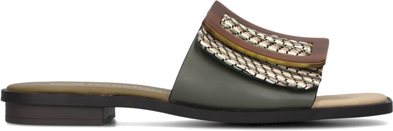 Noa Harmon Slippers
Dames 9735, Maat: 38, Materiaal: Papierstro, Kleur: Groen