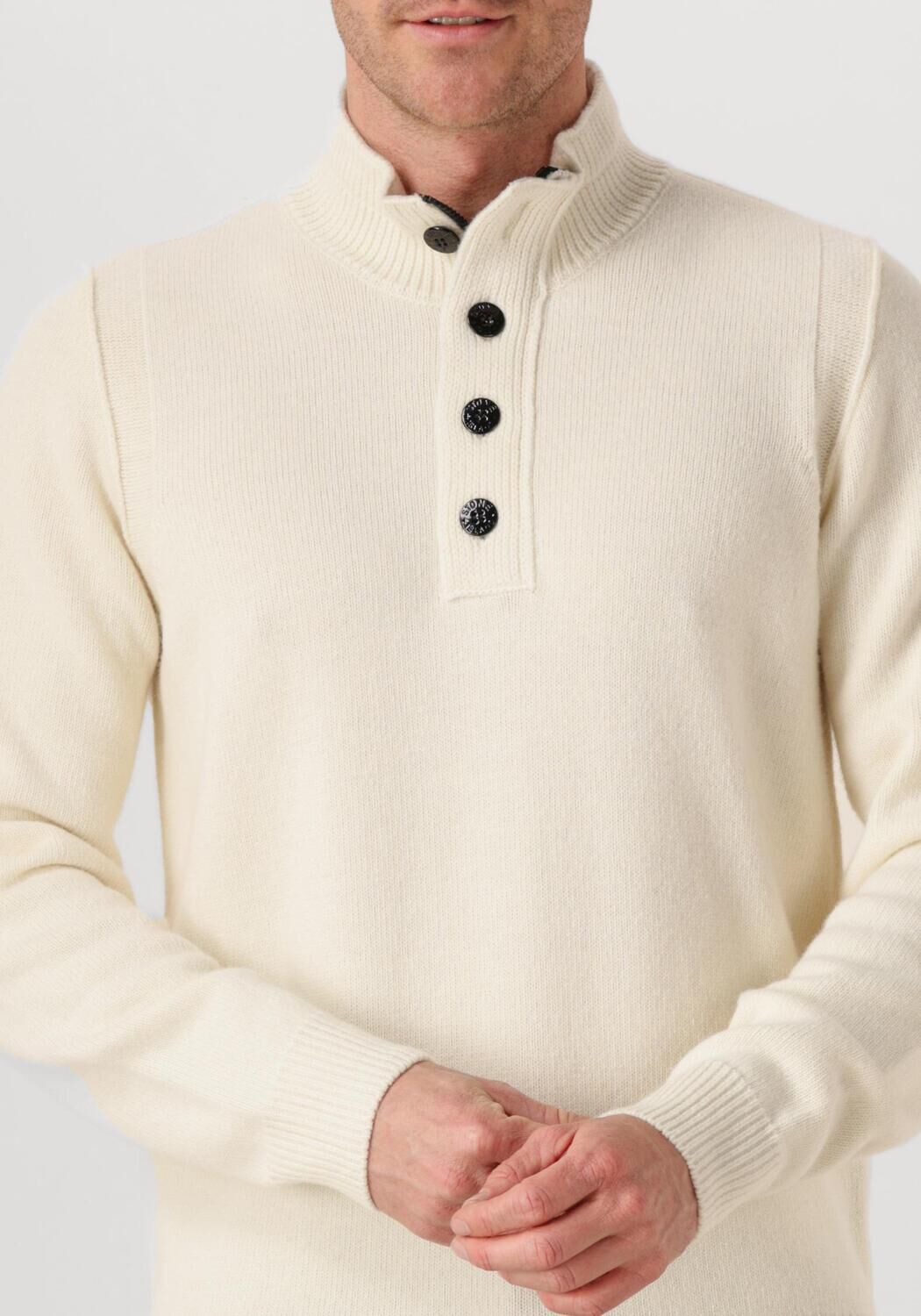 Ecru STONE ISLAND Trui LS POLO - large