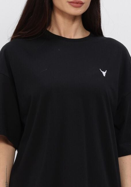 Zwarte ALIX THE LABEL T-shirt LADIES KNITTED FADED LX T-SHIRT - large