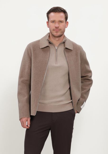 Bruine PROFUOMO Overshirt OVERSHIRT WO ZIP REV - large