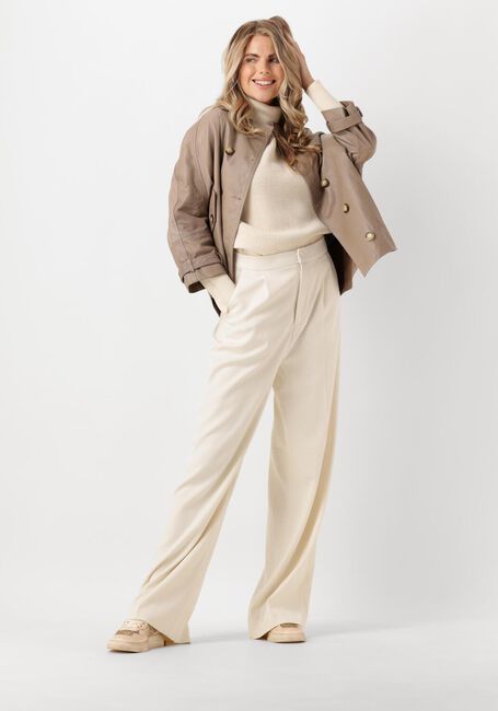 Grijze ALTER EGO Leren jas BIBI - large