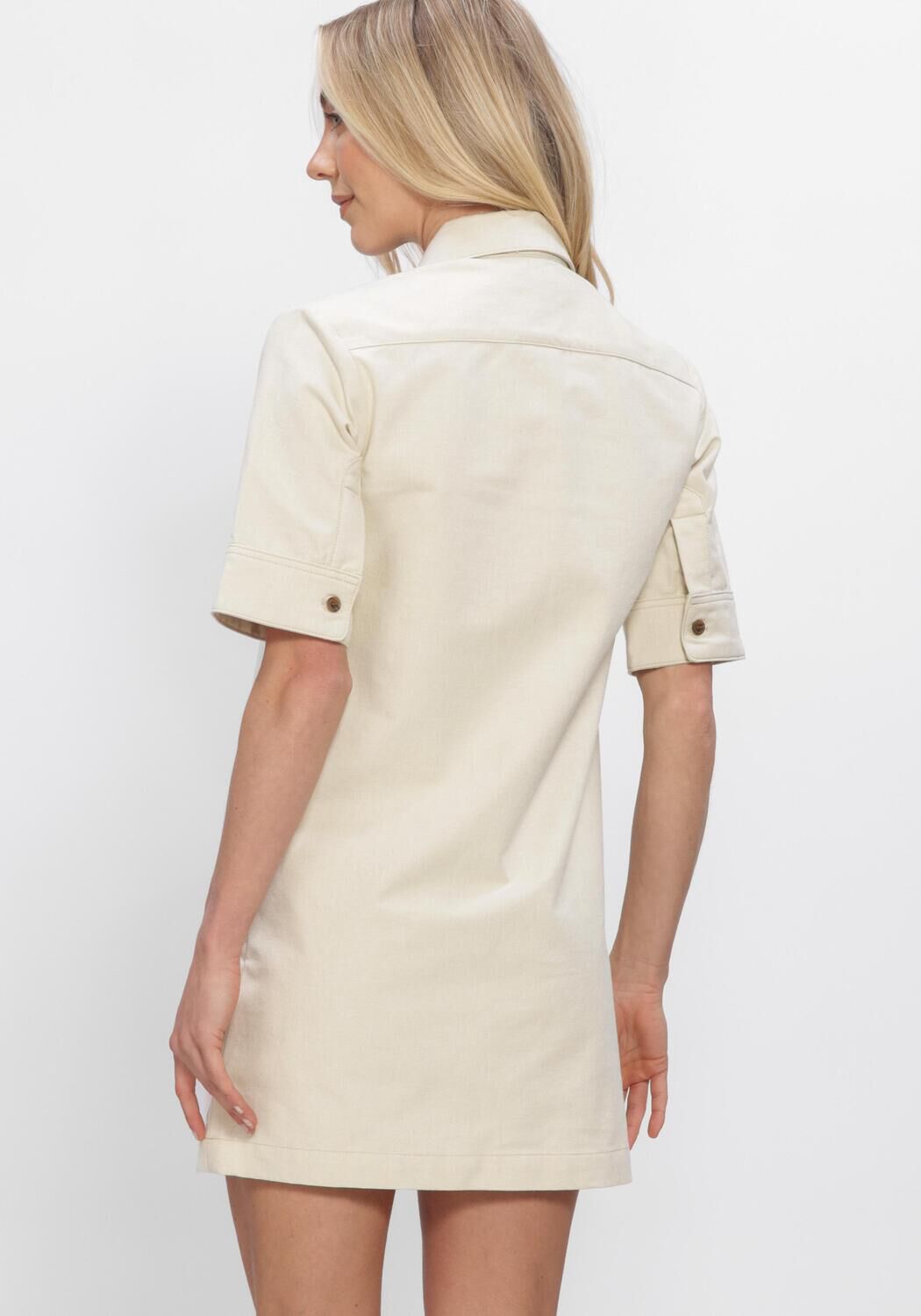 Ecru APC Polo ROBE POLY - large