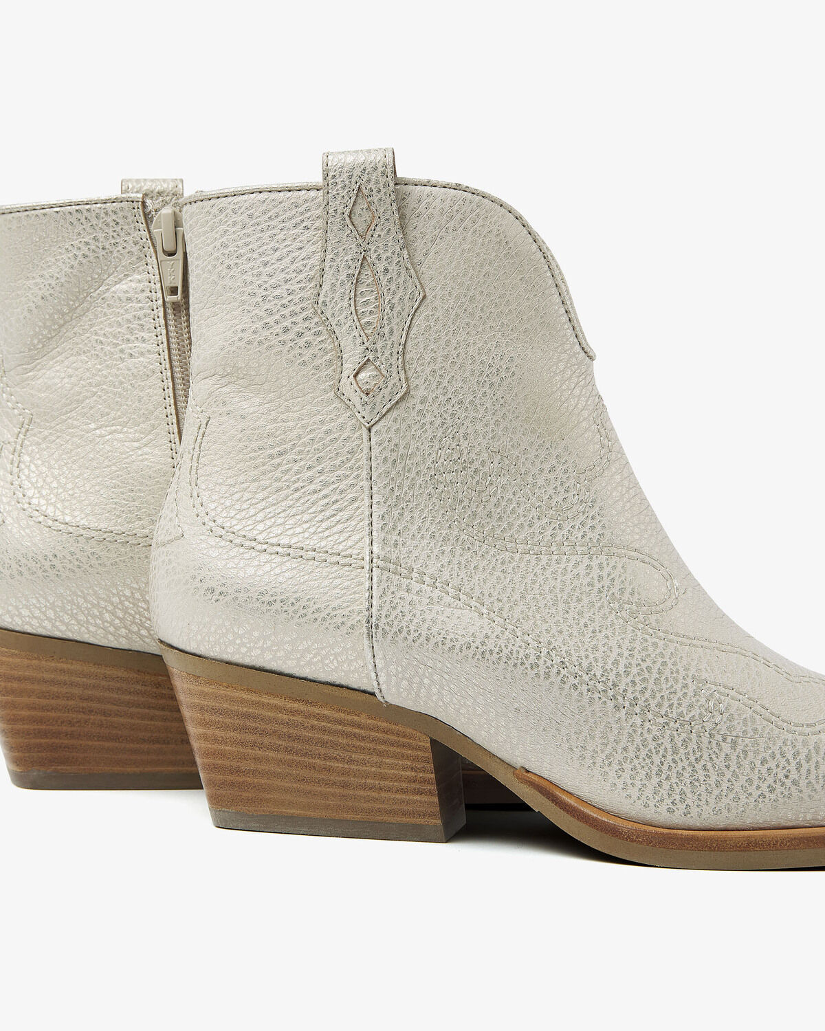 Beige VIA VAI Enkellaarsjes DO OLIVIA - large