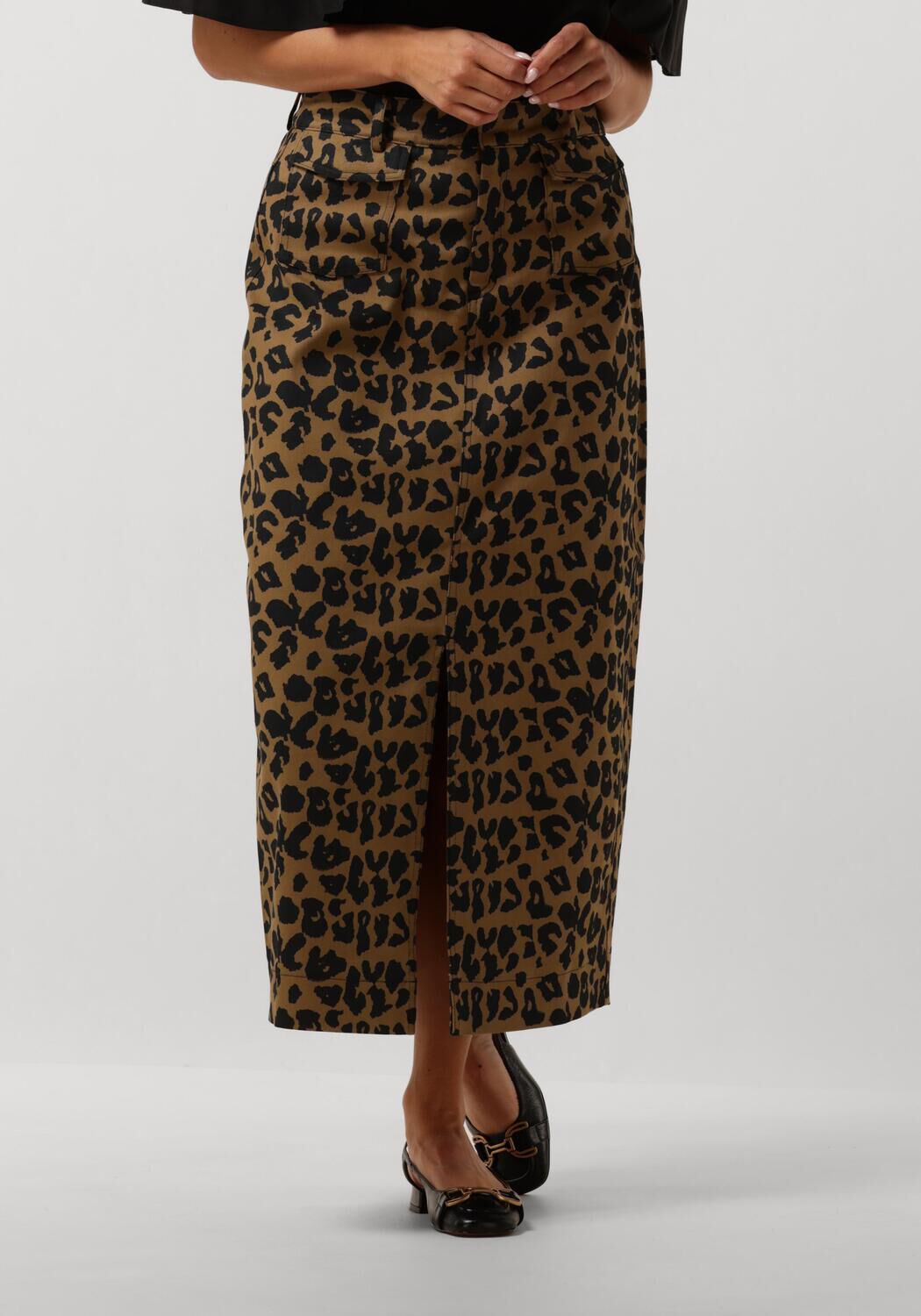 Copenhagen Muse Midirok Dames Cmleora-skirt, Maat: M, Kleur: Bruin