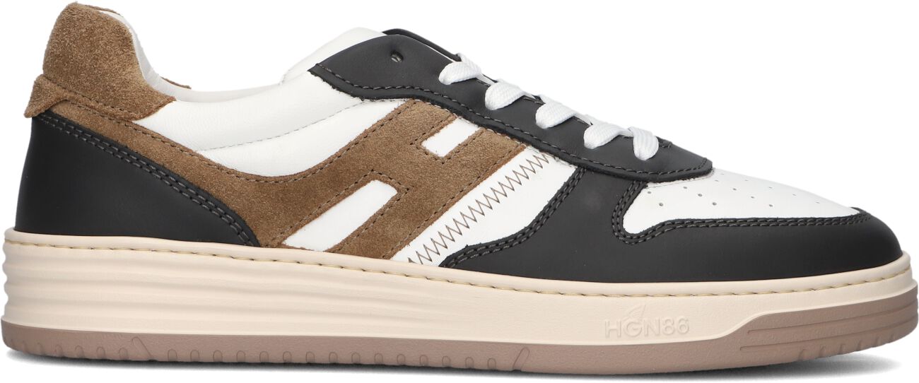 Hogan Lage Sneakers Heren Led Basket Sneaker, Maat: 42, Materiaal: Leer, Kleur: Wit