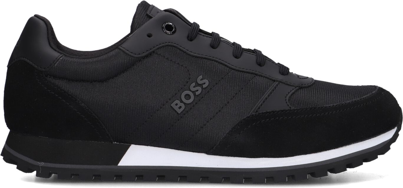 Boss Lage Sneakers Heren Parkour-l Runn, Maat: 45, Materiaal: Leer, Kleur: Zwart