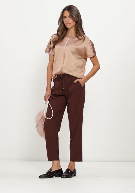Bruine LUISA CERANO Wijde broek JOGGPANTS AUS PUNTO-MILANO - large