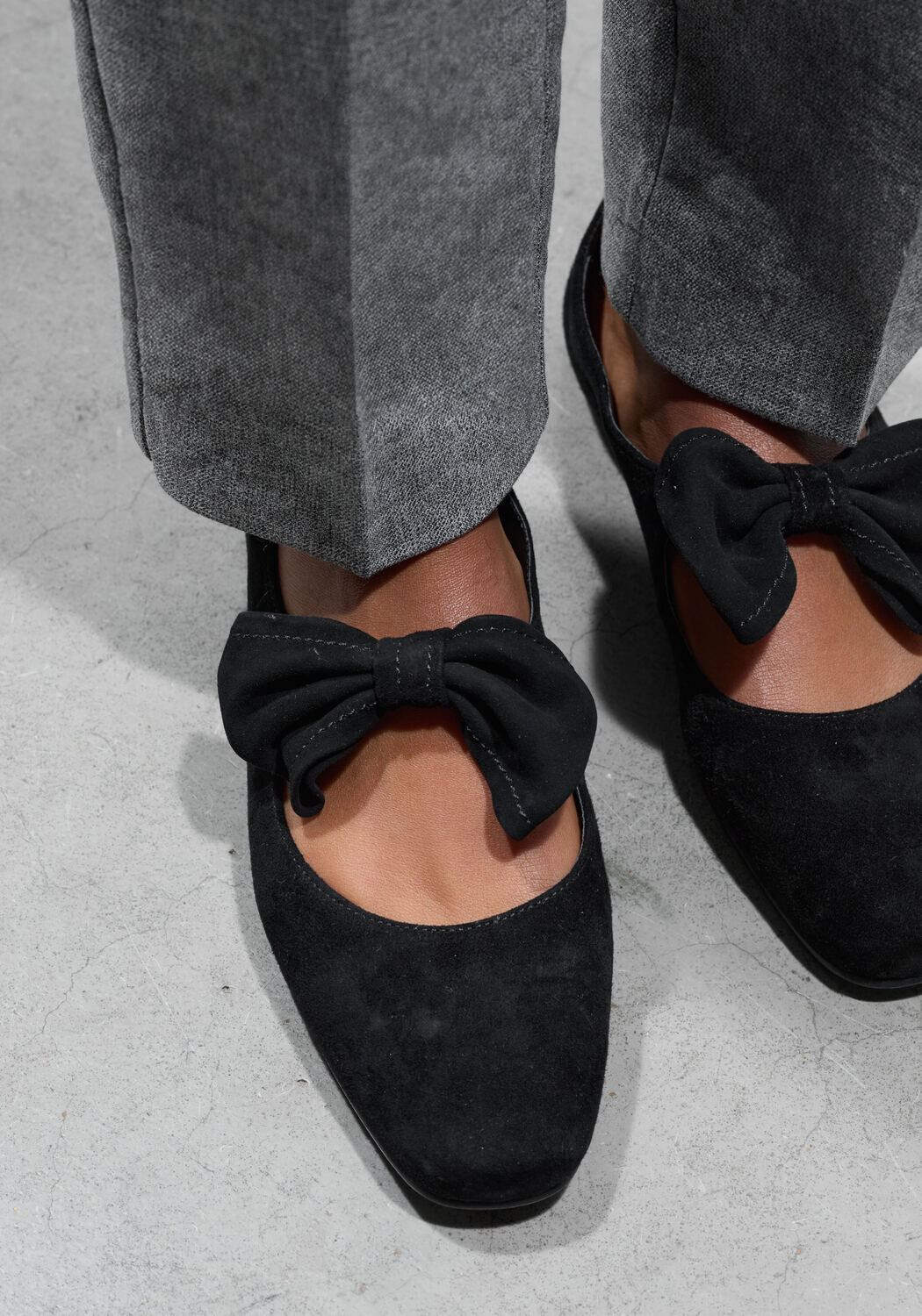 Zwarte STEFANO LAURAN Ballerina's BAILARINA LAZO - large