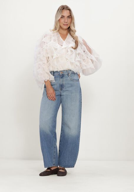 Gebroken wit DANTE6 Blouses DANTE6-PHORA TULLE RUFFLED TOP - large
