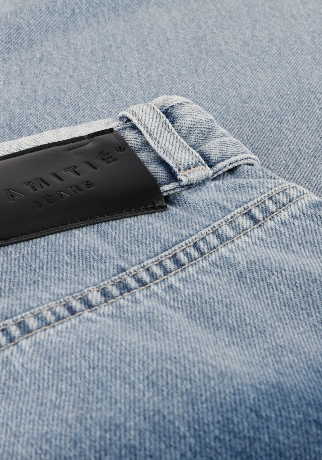 Blauwe HAUTE L'AMITI&Eacute; Wide jeans FLIP WAIST POCKET TALL JEANS - large