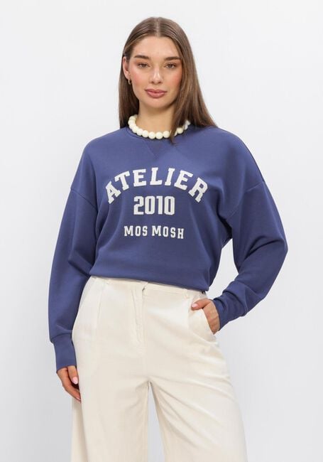 Blauwe MOS MOSH Sweater MMNIMA O-LS  SWEATSHIRT - large